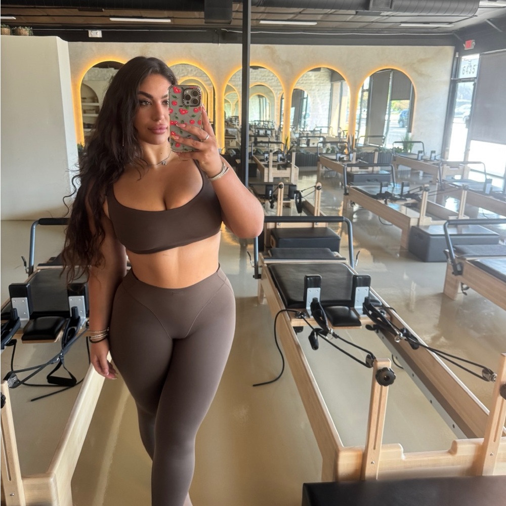 SKIMS Brown Activewear Set